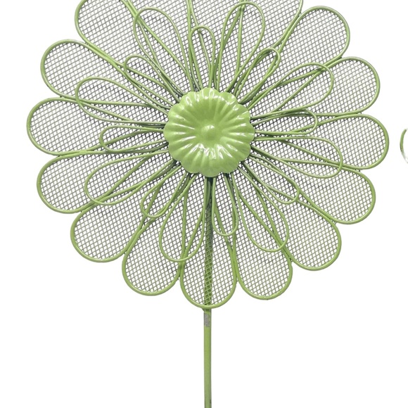 Green Floral Metal Wire Photo/Mail Holder Home Accents OS - Picture 2 of 4